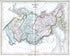 c.1840 Russia in Asia, Antique Map, Print by John Dower, Hand Colored