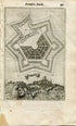 Estremoz, Portugal Antique Print, Map, 1672 Manesson Mallet "Les Travaux De Mars" Engraving, Bird's-eye, Perspective View