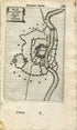 Siege of Grave, Netherlands, Antique Print Map Fort Fortified Fortification Town Plan, 1672 Manesson Mallet "Les Travaux De Mars" Engraving