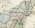 c.1840 United States, America, Antique Map, Print by John Dower, Hand Colored