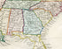 c.1840 United States, America, Antique Map, Print by John Dower, Hand Colored
