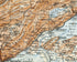 1899 Neuchatel, Saint-Blaise, La Neuveville, Ligerz, La Chaux-de-Fonds, Le Locle, Renan, Saint-Imier, Switzerland, Antique Baedeker Map