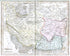 c.1840 Persia, Iran, Antique Map, Print by John Dower, Hand Colored