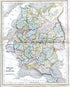 c.1840 Russia in Europe, Antique Map, Print by John Dower, Hand Colored