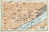 1909 St. Paul, Minnesota, Antique Baedeker Map, Print