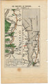 Rare 1826 A M Perrot Road Map - Dieppe, Fecamp, Abbeville, Le Treport, Rouen, Duclair, Lillebonne, Honfleur, Le Havre, France 13/14