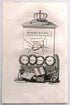 1823 Scarce A. M. Perrot Antique County Map, Middlesex, London, England