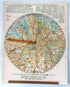 c.1925 The Indicator Map of Sydney, Australia (Rare Sydney Map) Tourist, Visitor, Road, Street, Guide Map