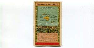 Oceania, Australia, New Zealand, Antique Map c.1920 - A scarce advertising card for La Belle Jardiniere, shopping center, Paris France