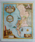 South Africa, Cape Town, Constantia & Durbanville Wine Region Vinyard Winery Map, 1973 Janice Ashby Pictorial Map, Poster, Robben Island