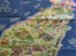 1935 Rhodes Greece Pictorial Map by Egon Huber Rodi