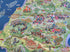 1935 Rhodes Greece Pictorial Map by Egon Huber Rodi