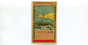 Guinea, Guinee, West Africa, Antique Map c.1920 - A scarce advertising card for La Belle Jardiniere, shopping center, Paris France
