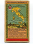 Italy, Antique Map c.1920 - A scarce advertising card for La Belle Jardiniere, shopping center, Paris France