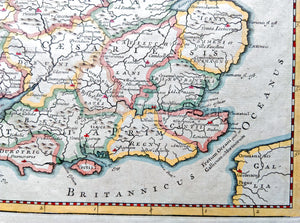 1722 Britannia Romana Antique Map by Robert Morden - Roman Britain, England, Ireland, Scotland, Wales, From Camden's Britannia - The Old Map Shop