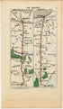 Rare 1826 A M Perrot Road Map - Abbeville, Blangy-sur-Bresel, Neufchatel-en-Bray, Dieppe, Rouen, Doudeville, Yvetot, Le Havre, France 11/12 - The Old Map Shop