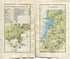 1778 Taylor & Skinner Antique Ireland Road Map 15/16 Banbridge Loughbrickland Gilford Lurgan Magheralin Aghalee Ballinderry Glenavy Crumlin