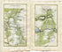 1778 Taylor & Skinner Antique Ireland Road Map 67/68 Ballymahon Moyvore Mearscourt Ballynacarrigy Keenagh Colehill Lanesborough Strokestown