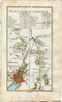 1778 Taylor & Skinner Antique Ireland Road Map 95/96 Rathcoole Dublin Broadfield Manor Kill Johnstown Naas Newbridge Kildare Monasterevin