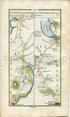 1778 Taylor & Skinner Antique Ireland Road Map 151/152 Portobello Fethard Wexford Duncormick Clonmines Tintern Enniscorthy Clonroche Wexford