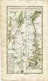 1778 Taylor & Skinner Antique Ireland Road Map 153/154 Enniscorthy Borris Carlow Moyle Castlemore Tullow Clonegall Kildavin Ryland Wexford