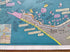 c.1984 Port Phillip Bay Play Pictorial Map Melbourne Geelong Portsea Queenscliff Sorrento Rosebud Frankston Mornington Victoria Australia