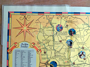 1948 Wayfarer Pictorial Map of Essex by Leo Vernon