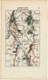 Rare 1826 A M Perrot Road Map - Melun, Montereau, Sens, Joigny, Auxerre, Autun, Saulieu, Rouvray, Nitry, Vermenton, France 75/76 - The Old Map Shop