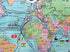c.1959 McCormick's Pictorial Map of the World. Tea, Coffee, Spice Map of the world,