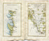 1778 Taylor & Skinner Antique Ireland Road Map 49/50 Mountcharles Inver Killybegs Navan Donaghpatrick Kells Castletown Kilpatrick Nobber