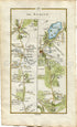 1778 Taylor & Skinner Antique Ireland Road Map 61/62 Palmerstown Dublin Lucan Leixlip Maynooth Kilcock Kinnegad Mullingar Kildare Westmeath