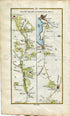 1778 Taylor & Skinner Antique Ireland Road Map 75/76 Moate Castledaly Athlone Ballinasloe Aughrim Kilconnell Athenry Oranmore Galway