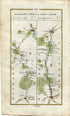 1778 Taylor & Skinner Antique Ireland Road Map 155/156 Kilnock Ardristan Tullow Kildare Athy Bestfield Carlow Wicklow Kildare Laois Offaly