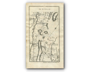 1778 Taylor & Skinner Antique Ireland Road Map 17/18 Antrim Randalstown Kells Connor Ballymena Galgorm Gracehill Ahoghill Portglenone Kilrea