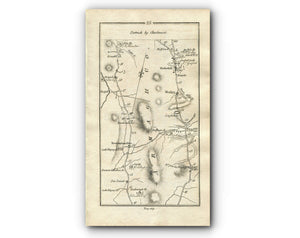 1778 Taylor & Skinner Antique Ireland Road Map 25/26 Mowhan Markethill Lisnadill Armagh Loughgall Blackwatertown Charlemont Moy Dungannon