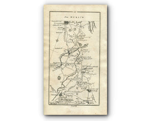 1778 Taylor & Skinner Antique Ireland Road Map 25/26 Mowhan Markethill Lisnadill Armagh Loughgall Blackwatertown Charlemont Moy Dungannon