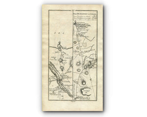 1778 Taylor & Skinner Antique Ireland Road Map 29/30 Swatragh Garvagh Kilrea Aghadowey Agivey Coleraine Portrush Dungiven County Londonderry