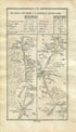 1778 Taylor & Skinner Antique Ireland Road Map 73/74 Ballyhaunis Balla Manulla Breaffy Castlebar Kinnegad Tyrrellspass Kilbeggan Horseleap