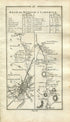 1778 Taylor & Skinner Antique Ireland Road Map 95/96 Dublin Rathcoole Johnstown Naas Newbridge The Curragh Kildare Monasterevin Emo Court