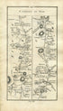 1778 Taylor & Skinner Antique Ireland Road Map 117/118 Newcastle Kill Rathcoole Naas Killashee Kilcullen Johnstown Moone Castledermot Carlow