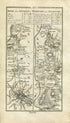 1778 Taylor & Skinner Antique Ireland Road Map 139/140 Baltinglass Donard Tullow Dublin Blackrock Rathvilly Lisnavagh Shanganagh Kilruddery
