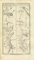 1778 Taylor & Skinner Antique Ireland Road Map 241/242 Athlone Ballykeeran Killinure Ballymahon Longford Roscommon Killashee Lanesborough