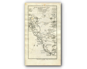 1778 Taylor & Skinner Antique Ireland Road Map 49/50 Mountcharles Killybegs Navan Donaghpatrick Kells Castletown Kilpatrick Nobber Inver