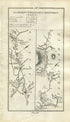1778 Taylor & Skinner Antique Ireland Road Map 53/54 Butlers Bridge, Cavan, Belturbet, Enniskillen, Belcoo, Blacklion, County Fermanagh