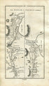 1778 Taylor & Skinner Antique Ireland Road Map 89/90 Loughrea Craughwell Moyvilla Athenry Oranmore Galway Moycullen Oughterard Aughnaure