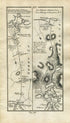 1778 Taylor & Skinner Antique Ireland Road Map 109/110 Castleisland Killarney Kenmare Portlaoise Maryborough Ballyroan Ballinakill Durrow