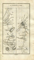 1778 Taylor & Skinner Antique Ireland Road Map 121/122 Clonmel Killaloan Marlfield Ardfinnan Kilworth Fermoy Rathcormac Watergrasshill Cork