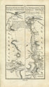 1778 Taylor & Skinner Antique Ireland Road Map 135/136 Inistioge Woodstock Waterford Thomastown Kilcullen Ballylinan Kilkenny Kildare Laois