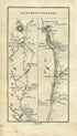 1778 Taylor & Skinner Antique Ireland Road Map 141/142 Wicklow Glenealy Rathdrum Arklow Coolgreany Gorey Clogh Ballinahallin, Enniscorthy