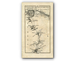 1778 Taylor & Skinner Antique Ireland Road Map 169/170 Cork Kinsale Shippool Inishannon Abbeybridge Bandon Shannonvale Clonakilty